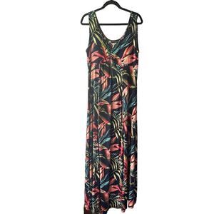 Summer's Collection Hawaii Jersey knit maxi tank dress L